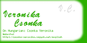 veronika csonka business card